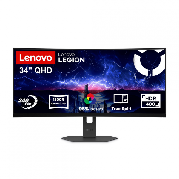 Monitor gaming lenovo legion 34w-2c, 34", 3440 x 1440 pixeli, black, 3 ani garantie