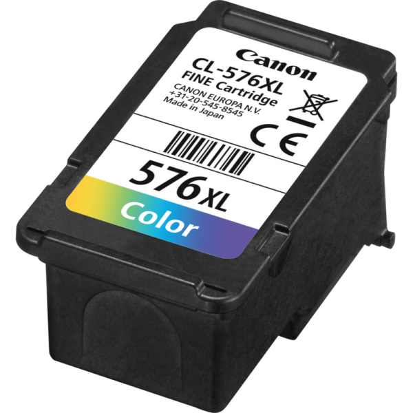 Canon cl-576xl colour inkjet cartridge, capacitate: 300pagini, 12.6ml, culori: cyan, magenta, yellow compatibil cu: pixma ts3550i, pixma ts3551i, pixma tr4750i, pixma tr4751i