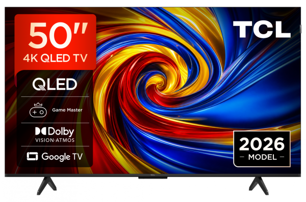 Televizor tcl qled 50qled780l, 126 cm, smart google tv, 4k (model 2026)