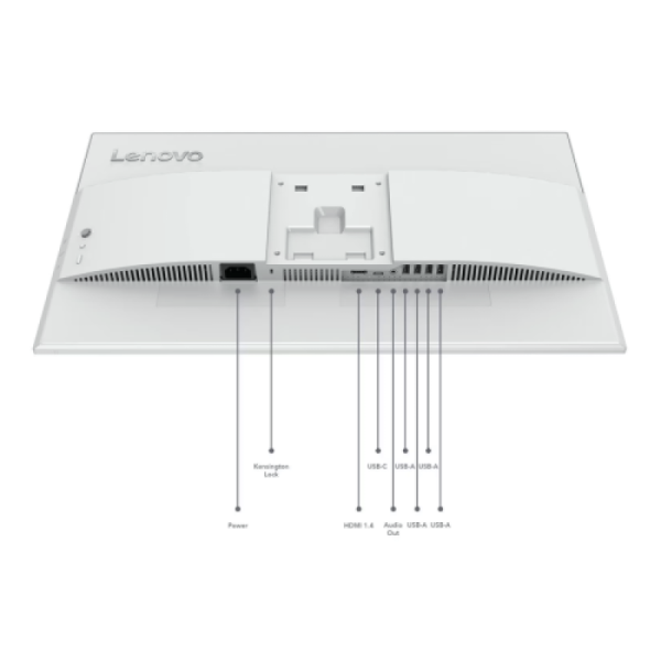 Monitor consumer lenovo l24d-4c, 23.8", 1920 x 1080 pixeli, white, 3 ani garantie