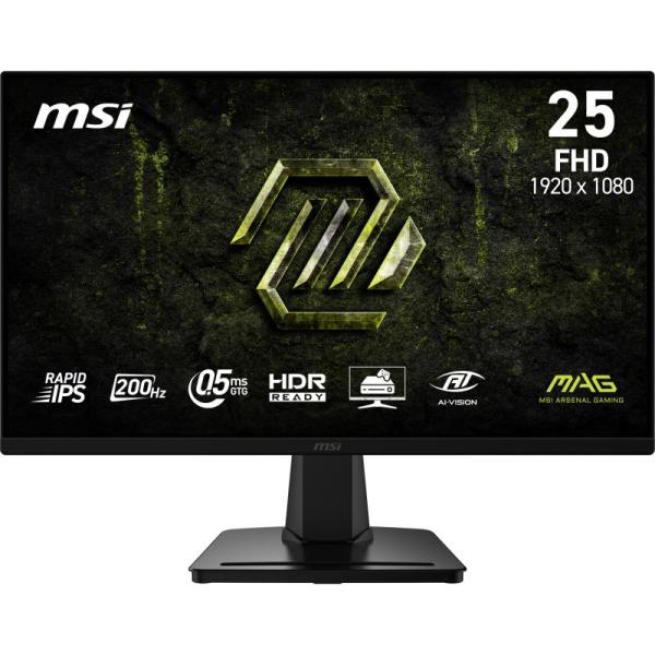 Monitor gaming msi mag 256f e20, 24.5", 1920 x 1080 pixeli, black, 2 ani garantie