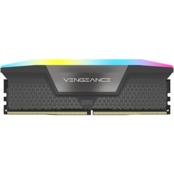 Memorie ram corsair vengeance rgb black, 16gb ddr5, 6000mhz, cl38