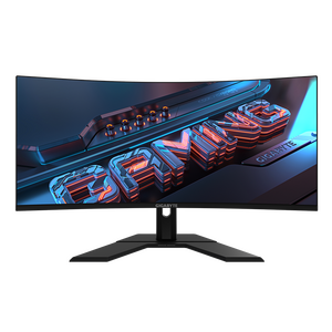 Gigabyte monitor gaming 34" gs34wqc, non-glare, rezolutie: 3440 x 1440 (wqhd), luminozitate:300 cd/m2 (typ), contrast: 4000:1, unghi vizializare: 178°(h)/178°(v), culori: 16.7m, timp raspuns; 1ms, rata refresh: 120hz, hdr ready, flicker-free, interfata: 2