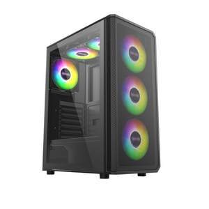Carcasa pro gaming ghost mid tower argb negru