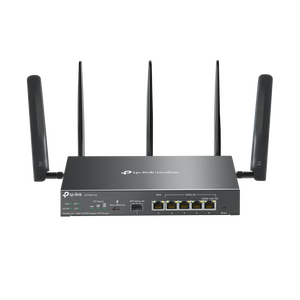 Tp-link omada 4g+ cat6 ax3000 gigabit vpn router er706w-4g, suport sim 1 × nano sim card, downlink: 300 mbps, uplink: 50 mbps, interfata: 1 gigabit sfp wan/lan port, 1 gigabit wan port, 4 gigabit lan/wan ports, viteza wireless: 2.4 ghz: 574 mbps, 5 ghz: 2
