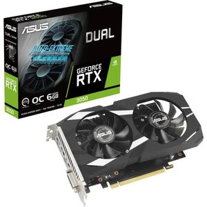 Placa video asus dual geforce rtx 3050 oc 6gb gddr6 96 bit