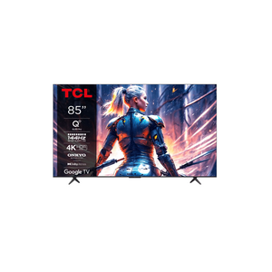 Televizor tcl qled 85t8b, 214 cm, smart google tv, 4k ultra hd, 100hz, clasa f (model 2024)