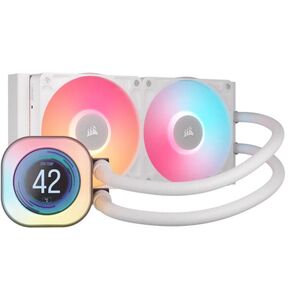 Cooler procesor corsair icue link titan 240 rx lcd alb