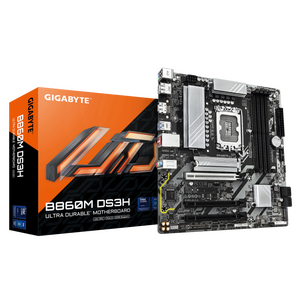 Placa de baza gigabyte b860m ds3h lga1851, 4x ddr5, 1x hdmi 2x dp, 1x pcie 5.0 x16 2x pcie 4.0 x16, 2x m.2, 4x sata 6gb/s, matx
