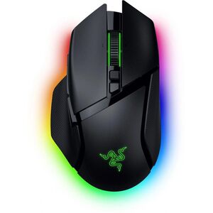 Razer basilisk v3 35k, wireless, bluetooth, rezolutie maxima 35000 dpi, 11 butoane programabile, autonomie pana la 140h (mod wireless, miscare constanta la 1000hz),  pana la 210h (mod bluetooth),  iluminare razer chroma™ rgb, senzor focus pro 35k optical 