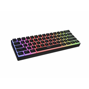 Tastatura gaming mecanica wireless genesis thor 660 g2 60% , iluminare rgb, switch-uri brown, 61 taste, 13 butoane multimedia, negru