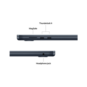 15-inch macbook air: apple m4 chip with 10-core cpu and 10-core gpu ,16gb, 256gb ssd - midnight - us english (cto from mw1l3ro/a)  (cto from  mw1l3ro/a)