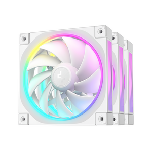 Ventilatoare deepcool fl12-3in1 120mm alb, cfm 55, presiune 2.82 mmaq, viteza de rotatie 500-2150 rpm +/- 10%