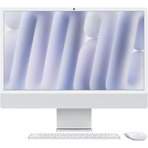 Apple imac 24" retina 4.5k/ apple m4 (cpu 8-core, gpu 8-core, neuralengine 16-core)/24gb/512gb - silver - int kb (2024)  (cto from  mwuc3ro/a)