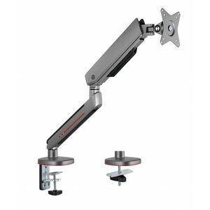 Brat pentru monitor material: oțel, aluminiu, plastic suprafață finisaj : acoperire cu pulbere culoare: alb texturat fin, gri spațial dimensiune compatibila ecran: 27"-45" greutate maxima (pe ecran): 5~14 kg greutate maxima pentru ecran curbat (pe ecran):