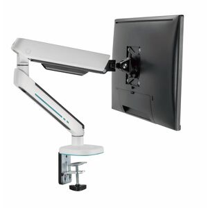 Brat pentru monitor material: oțel, aluminiu, plastic suprafață finisaj : acoperire cu pulbere culoare: alb texturat fin, gri spațial dimensiune compatibila ecran: 27"-45" greutate maxima (pe ecran): 5~14 kg greutate maxima pentru ecran curbat (pe ecran):