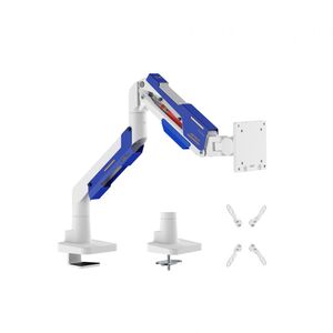 Suport monitor serioux mm101-c012wh, compatibilitate dimensiune ecran 24"-57", greutate maximă suportata: 2~30 kg, vesa: 75x75, 100x100, 100x200, 200x100, 200x200, inclinare: +70°~-45°, pivotare: +90°~-90°, rotația ecranului: 360°, instalare: clemă, gromm