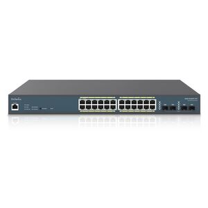 Switch engenius fit managed / stand-alone 19i 24-port 410w, 24xgbe + 4xsfp l2 185w