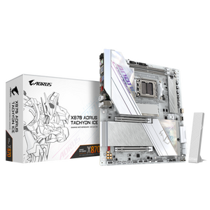 Placa de baza gigabyte x870 aorus achyon ice am5, 2x ddr5, 1x usb4, 1x hdmi, 1x front hdmi, 1x pcie x16, 3x m.2, 4x sata 6gb/s, atx