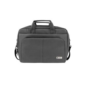 Geanta laptop natec gazelle, compatibilitate dimensiune laptop 15.6", 3 compartimente, material polyester, gri