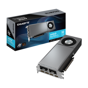 Placa video gigabyte radeon ai pro r9700 ai top 32gb gddr6 256 bit, pcie 5.0, 3x dp 1x hdmi