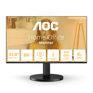 Monitor aoc 23.8" 24b3cf2, diagonal (inch): 23.8, diagonal (cm): 60, aspect ratio: 16:9, panel: ips, resolution: 1920x1080, refresh rate: 120hz, response time gtg: 4ms, response time mprt: 1ms, brightness (max): 300 cd/m², contrast (static) : 1500:1, cont