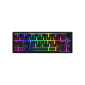 Tastatura cu fir hator skyfall 65, interfata usb, switch hator aurum sterling linear, material tasta oma, buton de control multimedia, sistem de anulare a zgomotului integrat, negru