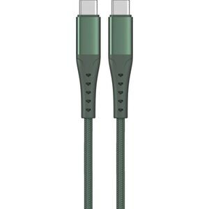 Cablu lemontti bending aluminum type-c la type-c, fast charge, pd 60w, lungime 2m, verde
