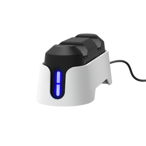 Dock dual incarcare trust gxt 228 pentru controller ps5, material abs, greutate 178g, alb