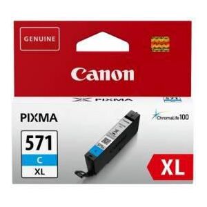 Cartus cerneala canon cli-571xl, cyan, capacitate 11ml, pentru canon pixma mg6850/mg6851, canon pixma mg5750/mg5751, canon pixma mg7750/mg7751/mg7752.
