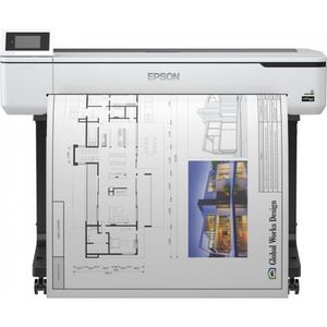Plotter epson surecolor t5100 36", format a0, 4 culori, rezolutie max 2400 x 1200  dpi, memorie 1gb ram, limbaje de printare: rtl, hp-gl2, esc/p, auto cutter, stand ,ecran tactil 10.9cm, interfata: usb2.0, retea, wi-fi, consumabile: c13t40c140, c13t40d140