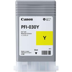 Cartus cerneala canon pfi-030y, yellow, capacitate 55ml, pentru canon imageprograf ta-20, imageprograf ta-30.