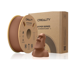 Creality hyper pla 3d printer filament, brown, temperatura printare: 200-220 grade celsius, diametru filament: 1.75mm, tensile strength: 52.99mpa, bending strenght:92.38mpa dimensiuni rola filament: diametru 200mm, inaltime 70mm, gaura centrala 56mm, vite