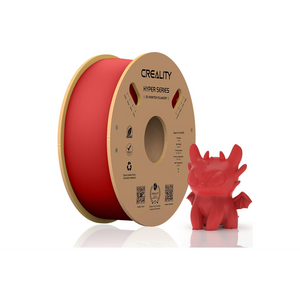 Creality hyper pla 3d printer filament, red, temperatura printare: 200-220 grade celsius, diametru filament: 1.75mm, tensile strength: 52.99mpa, bending strenght:92.38mpa dimensiuni rola filament: diametru 200mm, inaltime 70mm, gaura centrala 56mm, viteza