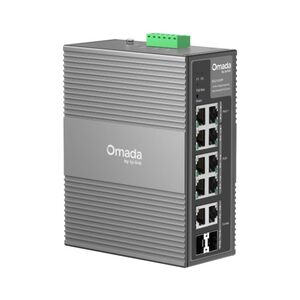 Omada 10-port gigabit industrial easy managed switch with 6-port poe+ and 2-port poe++ port: 2× gigabit poe++ port, 6× gigabit poe+ ports, 2× combo gigabit rj45/sfp ports spec: 802.3af/at/bt type3, up to 240 w poe power(depends on power input specificatio
