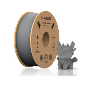 Creality hyper pla 3d printer filament, grey, temperatura printare: 200-220 grade celsius, diametru filament: 1.75mm, tensile strength: 52.99mpa, bending strenght:92.38mpa dimensiuni rola filament: diametru 200mm, inaltime 70mm, gaura centrala 56mm, vitez