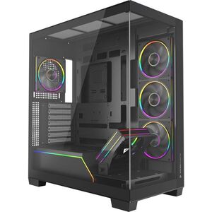 Carcasa alphagear mirage mark 3, rgb, mid tower, black