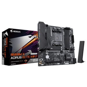 Gigabyte B550M X Aorus Elite WiFi7 Motherboard, AM4 socket, DDR4, Micro-ATX