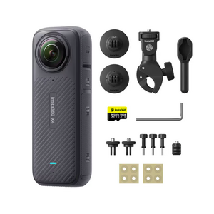 Insta360 x4 cameră de acțiune 360° 8k motorcycle bundle
