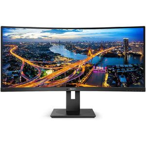 Monitor led philips 345b1c, 34inch, uwqhd ips, 5ms, 100hz, negru