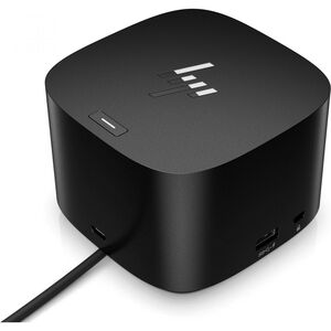 Hp dock thunderbolt g4 120w, porturi: 1x usb type-c/ 4x usb-a 3.2/ 1x audio jack/2x displayport 1.4/ 1x rj-45/ 1xhdmi 2.0/ 1 x port usb-c dp alt mode; 1 x port thunderbolt 4, dimensiuni:98 x 98 x 68 mm. greutate: 0.68kg.