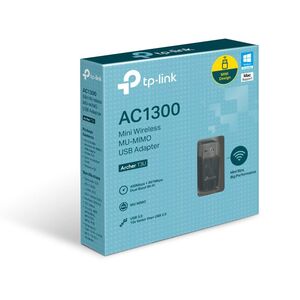 Tp-link ac1300 mini adaptor usb wireless mu-mimo, archer t3u; usb 3.0; antena omni directionala; standarde wireless: ieee 802.11ac, ieee 802.11a/ ieee 802.11n, ieee 802.11g, ieee 802.11b; frecventa: 2.4ghz (400 mpbs)/ 5ghz (867 mbps);
