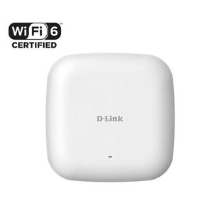 Access point ax1800 wi-fi 6 d-link, dap-x2810, nuclias connect, up to 1800 mbps (2.4 ghz + 5 ghz), two internal antennas, 1 x lan 10/100/1000, mu-mimo.