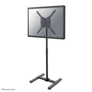 Nm newstar floor stand 10"-55", suporta 1 ecran de pana la 20kg, diagonala cuprinsa intre 10 si 55 inch, vesa 400x400, inaltime ajustabila 75 - 124 cm, rotire 6 grade, inclinare 30 de grade, otel, negru