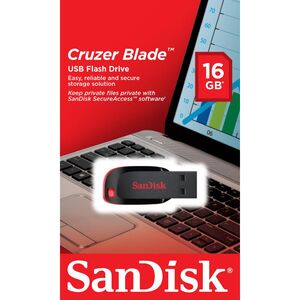 Memorie usb flash drive sandisk cruzer blade, 16gb, usb 2.0