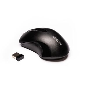 Mouse spacer spmo-w12, wireless, 1000dpi, 3 butoane, functie auto sleep, negru