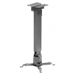 Suport de tavan telescopic sopar tapa silver 23056, inaltime reglabila intre 43-65 cm, suporta pana la 12 kg, grad de inclinare de +/- 20° | +/- 10°, rotatie +/- 10°, din otel, argintiu