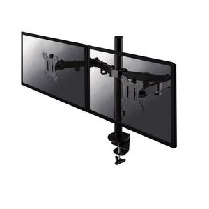 Suport monitor de birou dual, neomounts by newstar fpma-d550dblack, 10" - 32", vesa 100x100, suporta pana la 8kg, negru