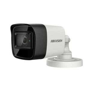 Camera supraveghere hikvision turbo hd bullet ds-2ce16d0t-itfs(2.8mm); 2mp; audio over coaxial cable, microfon audio incorporat; 2 mp cmos; rezolutie: 1920 (h) × 1080 (v)@25fps; iluminare: 0.01 lux@(f1.2, agc on), 0 lux with ir; lentila: 2.8mm, distanta i