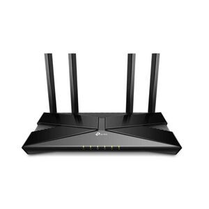Tp-link wireless router, archer ax23; ax1800, quad-core cpu, dual-band, 5 ghz: 1201 mbps (802.11ax), 2.4 ghz: 574 mbps (802.11ax), standard and protocol: wi-fi 6, ieee 802.11ax/ac/n/a 5 ghz,  ieee 802.11ax/n/b/g 2.4 ghz 4× fixed antennas, 1 × 1000/100/10 